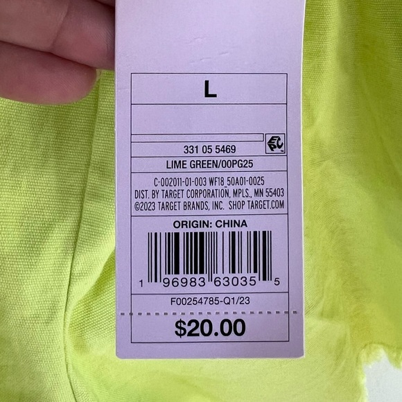 NWT Women's Wild Fable L Lime Green High-Rise Shorts Elastic Waist Side Pockets - Picture 4 of 4